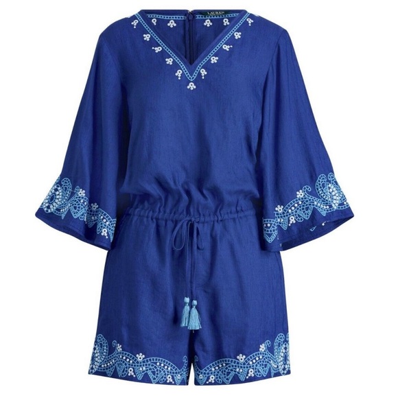 Lauren Ralph Lauren Pants - Lauren Ralph Lauren Linen Romper